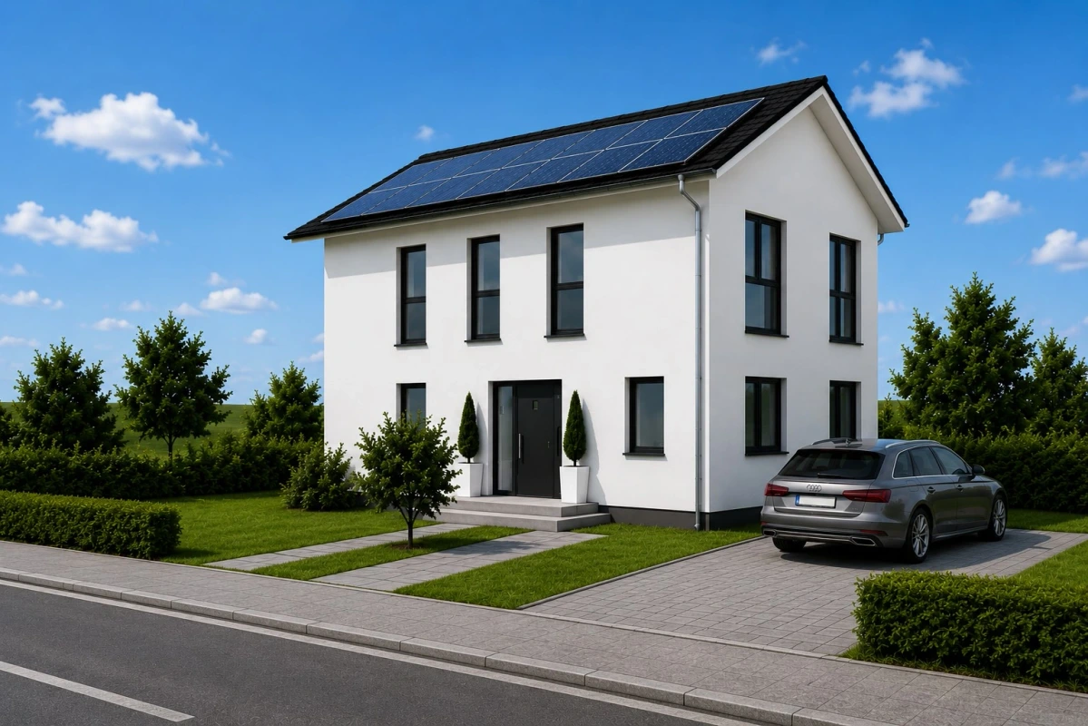 Visualization of a detached house in the Erpolzheim residential development