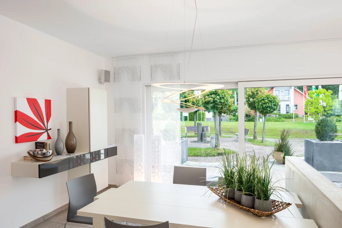 Finished living space as an example of early-planned renovation and technical connections